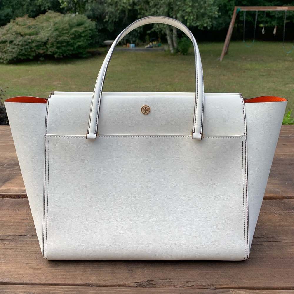 White Tory Burch Tote  Large Bag!!!